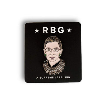 FCTRY Brooches or Lapels Ruth Bader Ginsburg RBG Enamel Pin