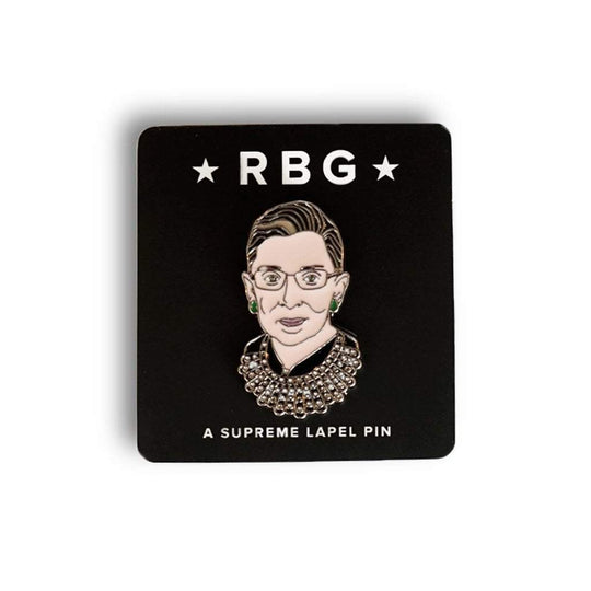 Ruth Bader Ginsburg RBG Enamel Pin