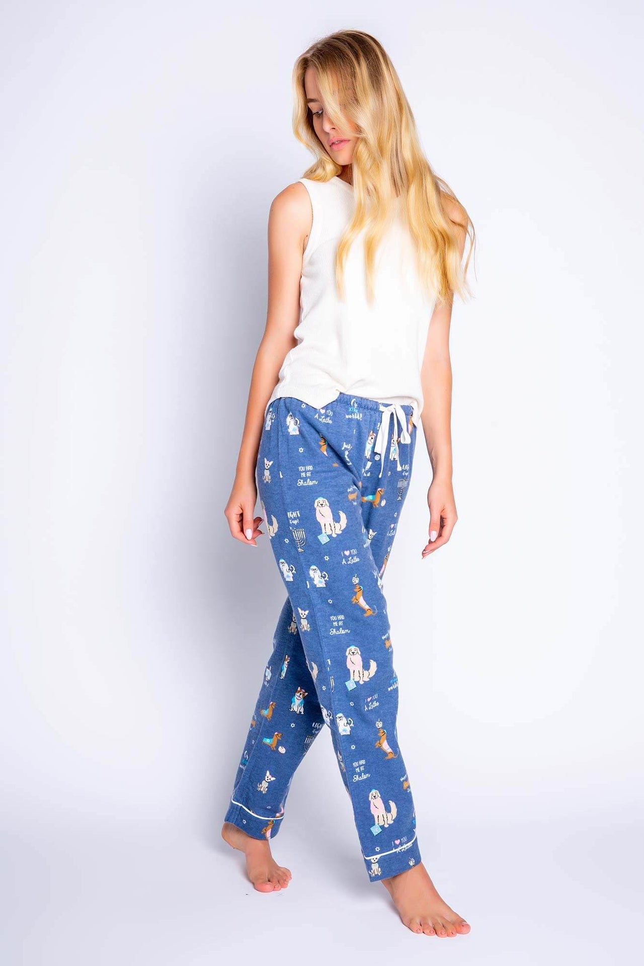 PJ Salvage - Oy to the World Hanukkah Pajama Pants by P.J. Salvage - Women - ModernTribe