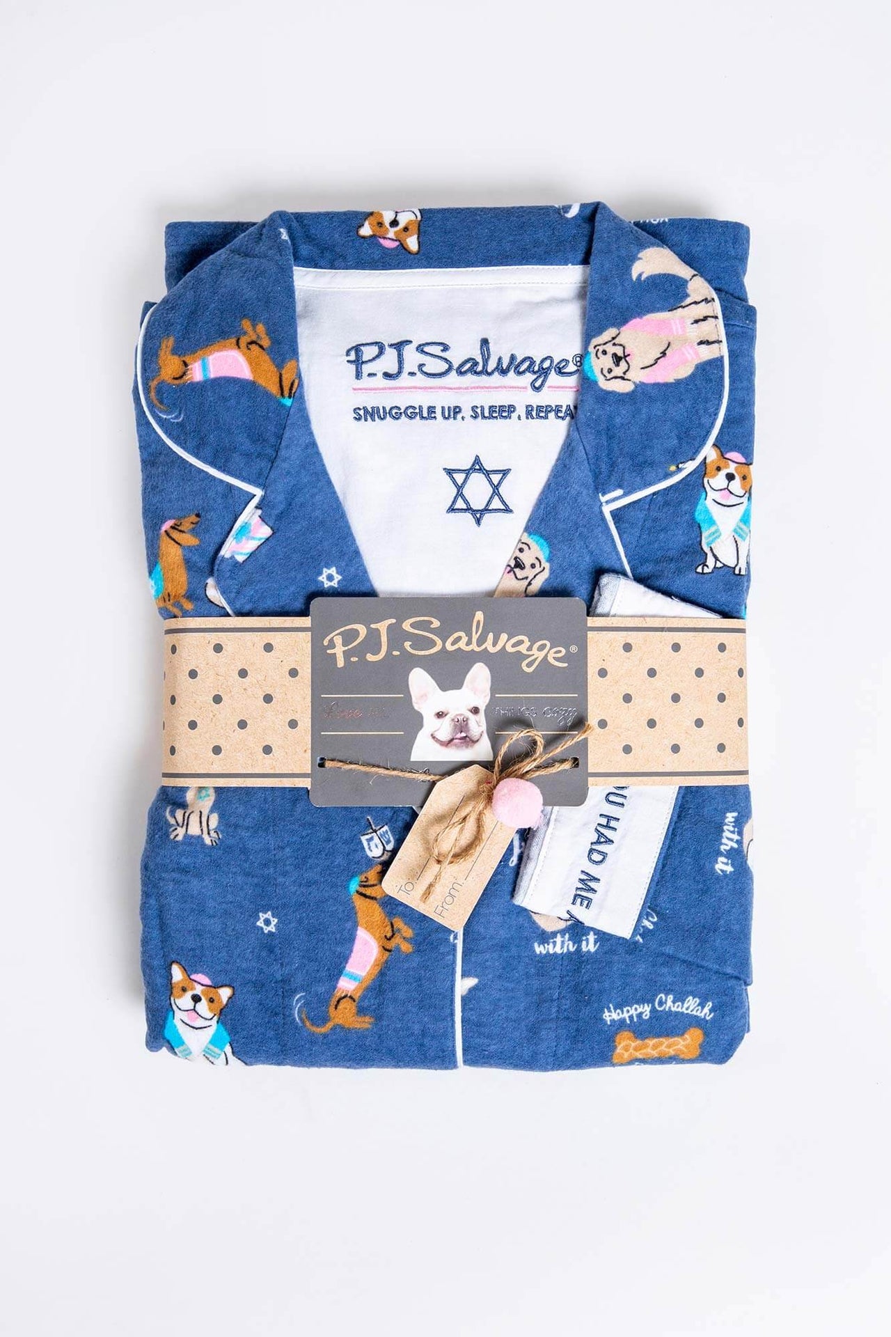 PJ Salvage - Oy to the World Hanukkah Pajamas Set by P.J. Salvage - Women - ModernTribe