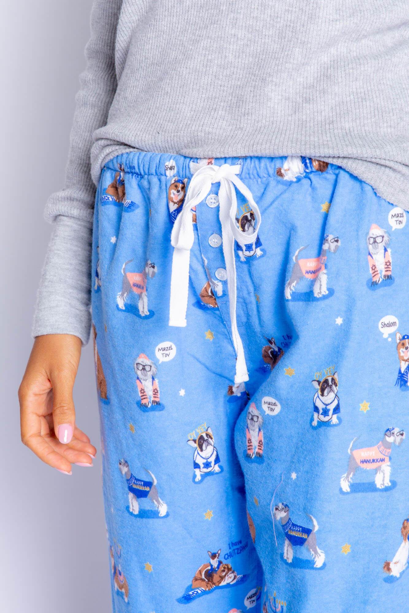 Happy Pawnukkah Hanukkah Pajama Pants by P.J. Salvage Women