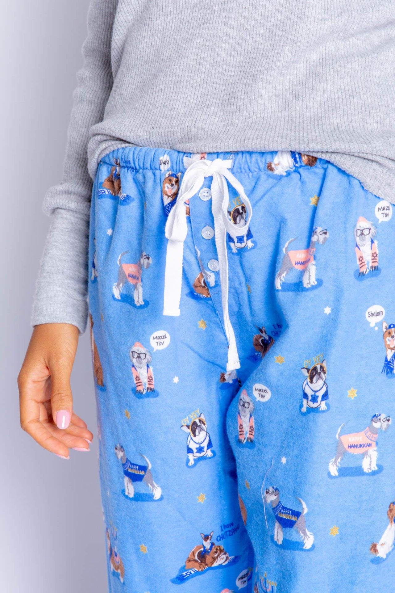 PJ Salvage - Happy Pawnukkah Hanukkah Pajama Pants by P.J. Salvage - Women - ModernTribe