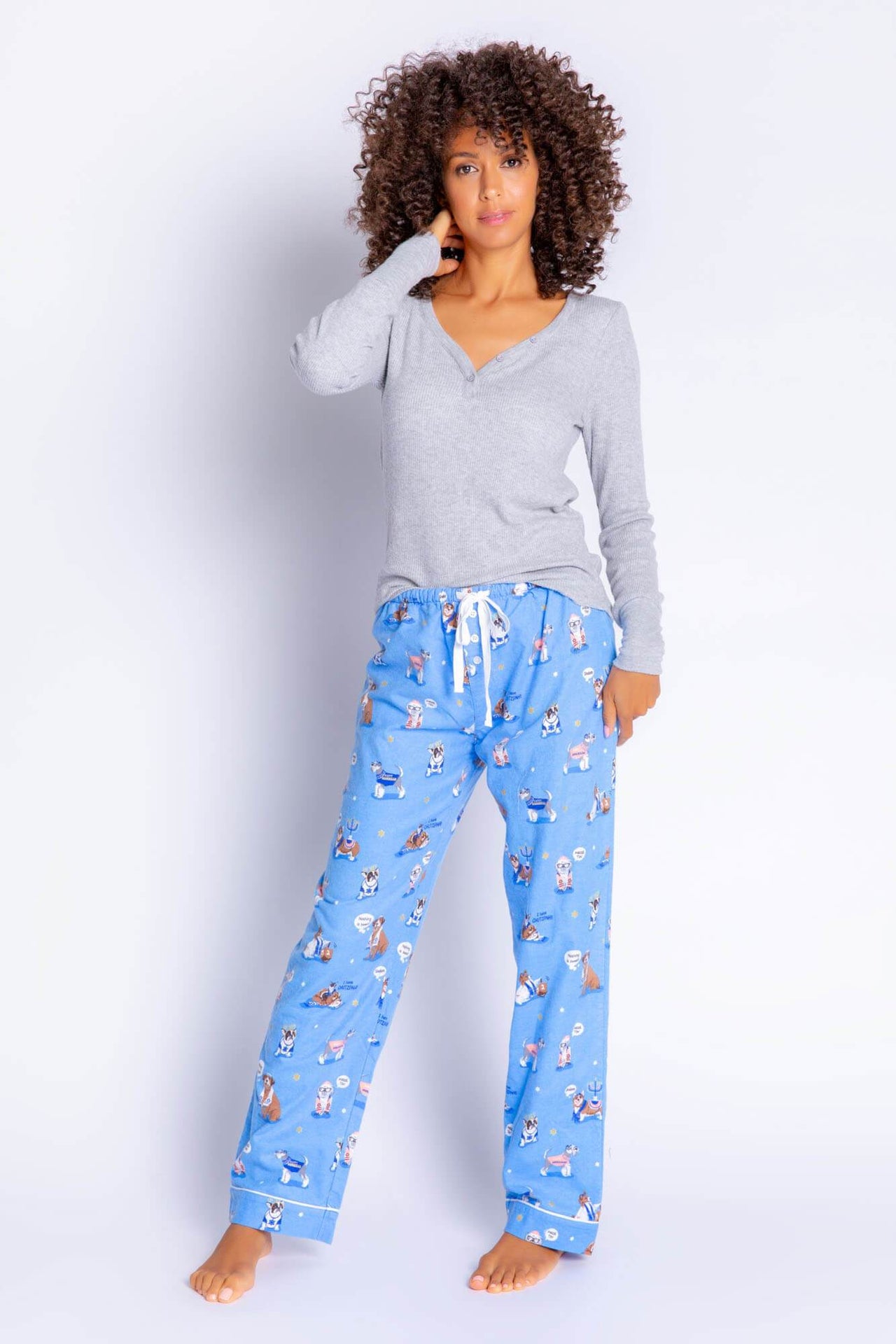 PJ Salvage - Happy Pawnukkah Hanukkah Pajama Pants by P.J. Salvage - Women - ModernTribe