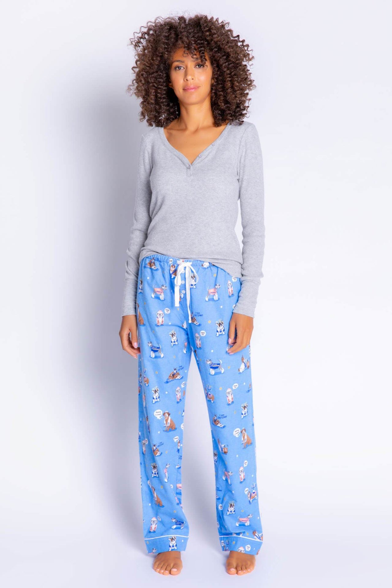 PJ Salvage - Happy Pawnukkah Hanukkah Pajama Pants by P.J. Salvage - Women - ModernTribe