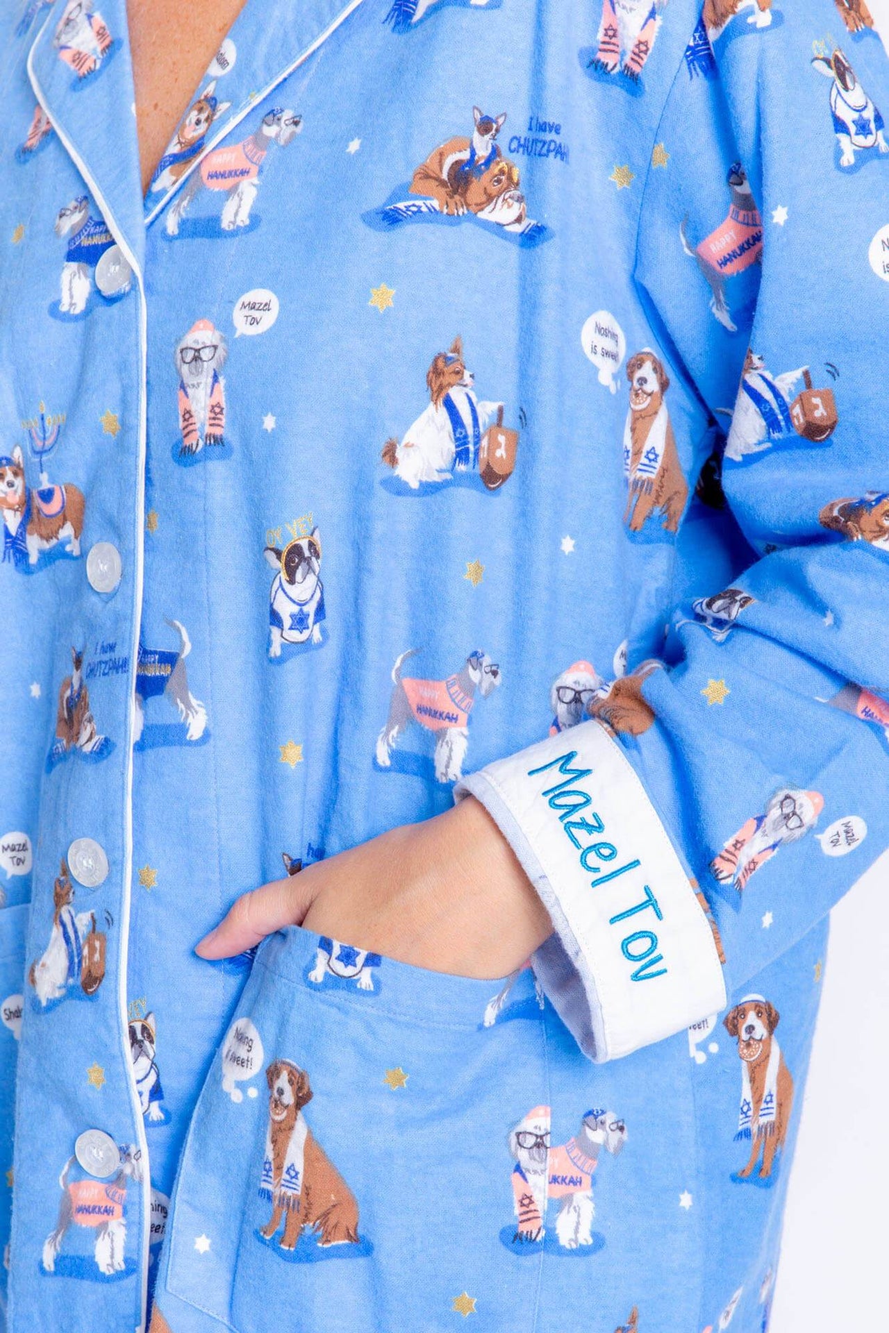 PJ Salvage - Happy Pawnukkah Hanukkah Pajamas Set by P.J. Salvage - Women - ModernTribe