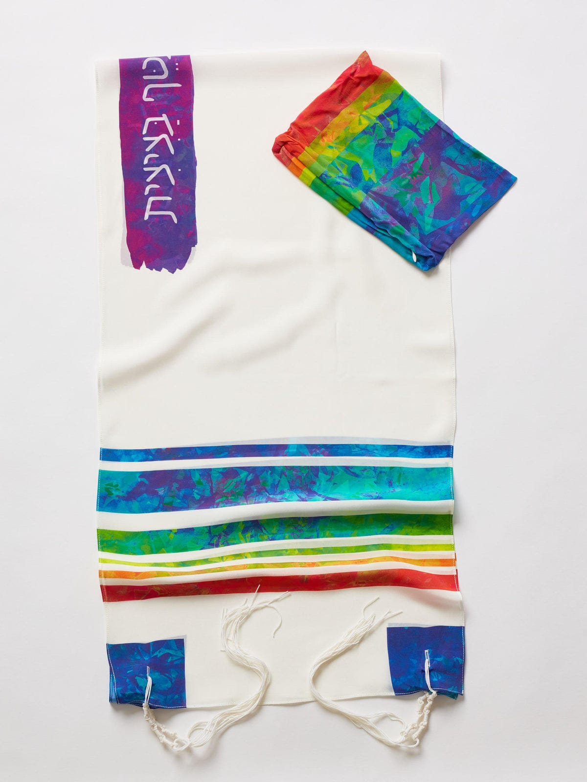 Advah Tallises Rainbow Silk Tallit by Advah Designs