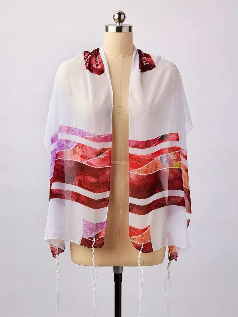 Advah Tallises Red Hills Tallit by Advah Designs
