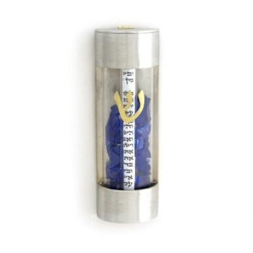 Joy Stember Mezuzahs Sanded Contemporary Round Wedding Shards Mezuzah by Joy Stember