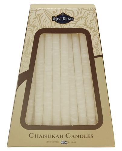 Majestic Giftware - Safed Handcrafted Hanukkah Candles - White Deluxe - ModernTribe