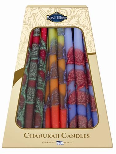 Other Candles Multicolor Safed Handcrafted Hanukkah Candles - Multicolor Premium