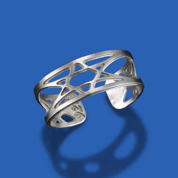 Shira Jewelry Rings Silver Horizon Star Ring
