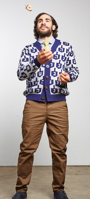 Geltfiend Sweaters Classic Spinmaster Hanukkah Sweater