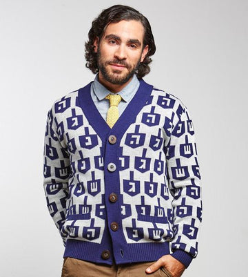 Geltfiend Sweaters Classic Spinmaster Hanukkah Sweater