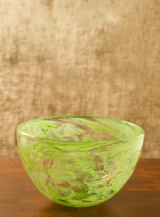 Mazel Tov Glass Smash Glass Round Bowl Brights! Wedding Glass Heirloom Vases, Bowls, or Mezuzah Cover