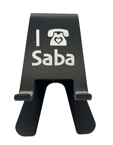 Midrash Manicures Electronic Accessory Grandparent Phone Stand - Bubbe, Saba, Savta or Zayde