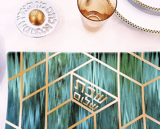 The Green Deco Challah Tray