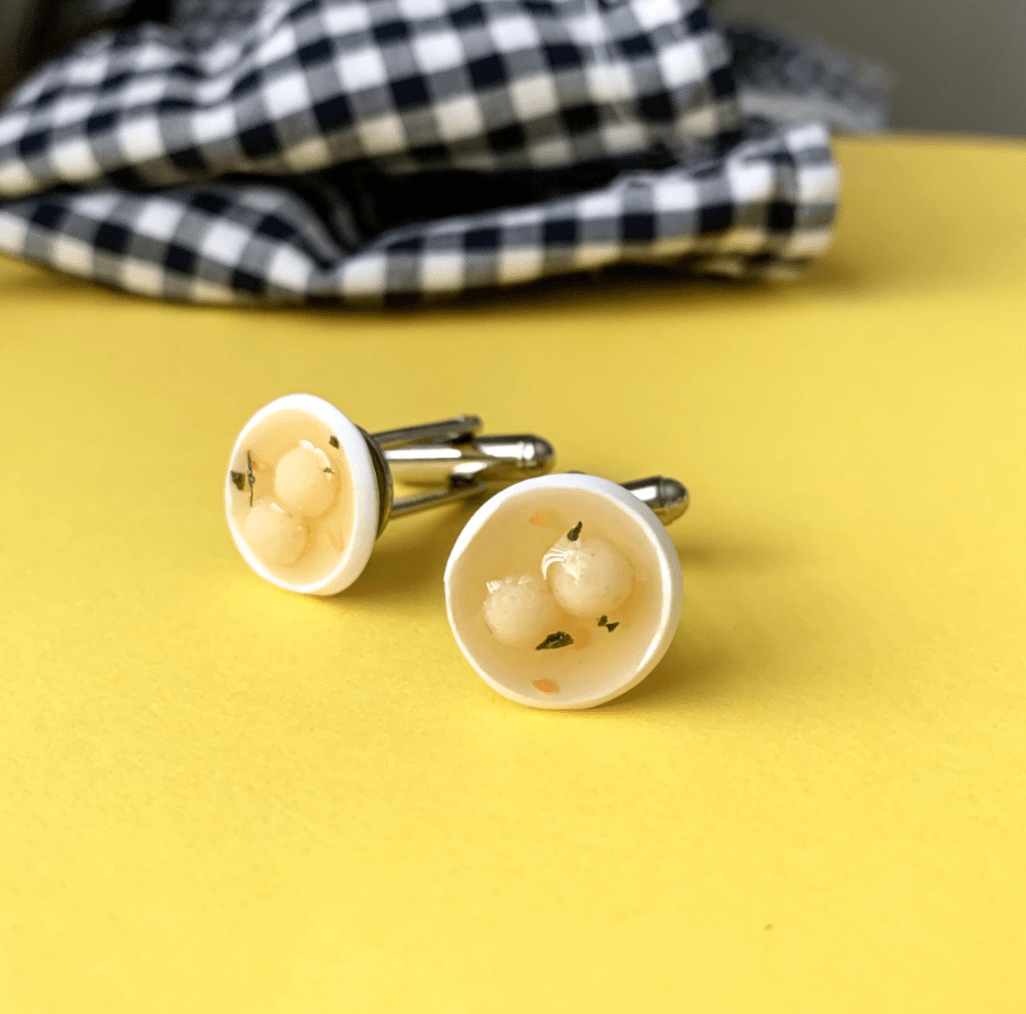 Sweet Stella - Matzo Ball Soup Cufflinks - ModernTribe
