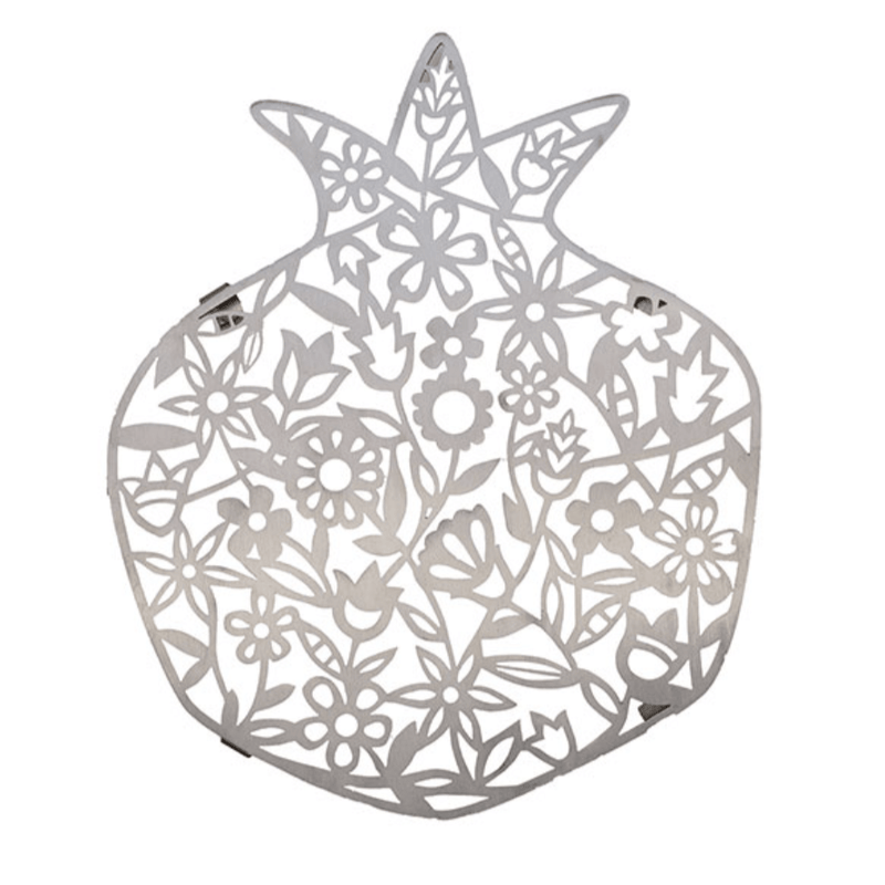 Yair Emanuel - Floral Pomegranate Laser Cut Trivet by Yair Emanuel - ModernTribe