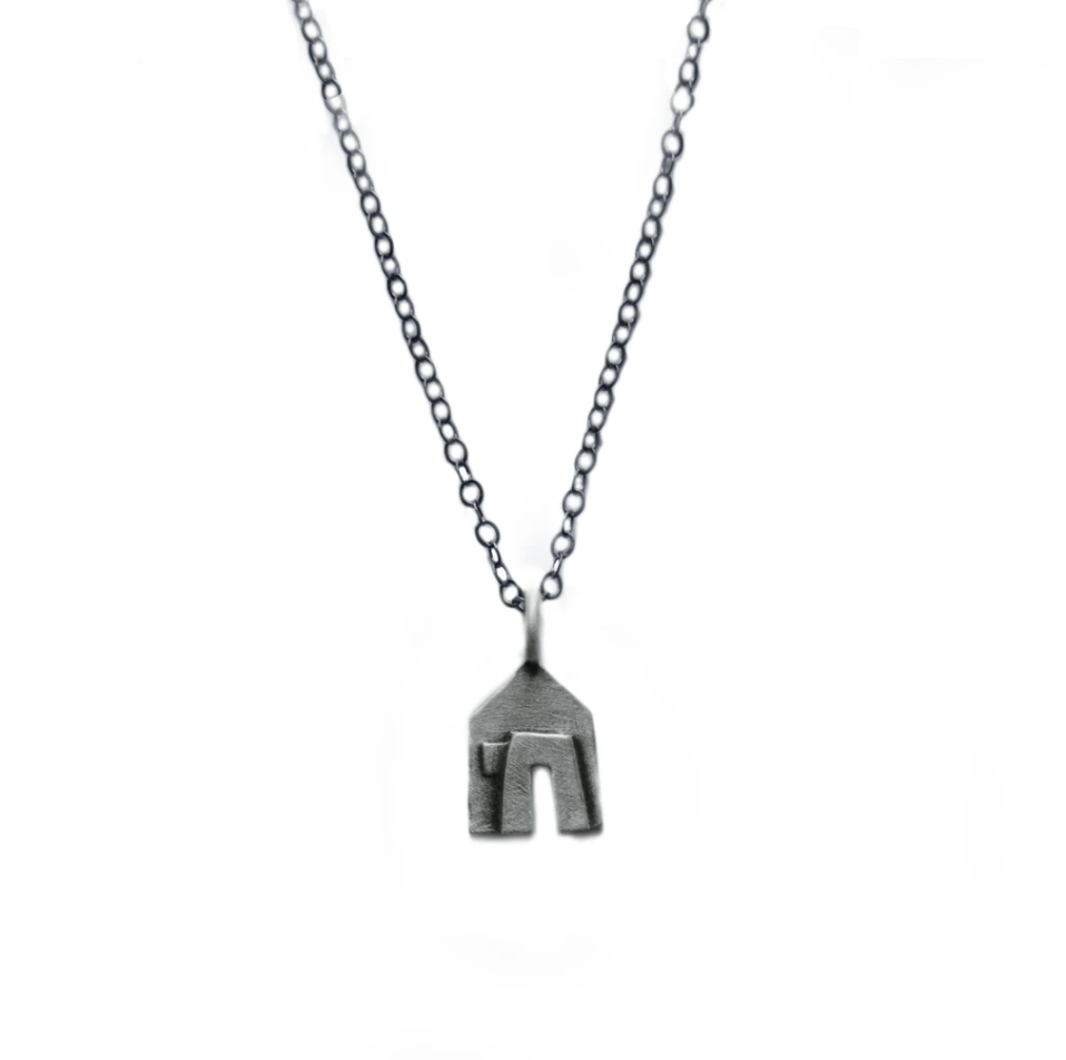 Emily Rosenfeld - House and Chai Sterling Silver Necklace by Emily Rosenfeld - ModernTribe