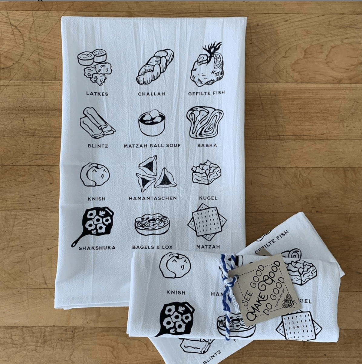 Fount Paper - Jewish Foods Kitchen Towel - ModernTribe
