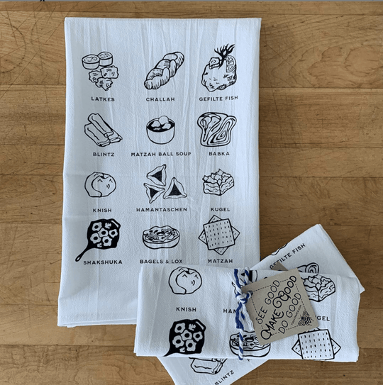 Jewish Foods Kitchen Towel