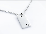 Everything Beautiful Necklaces Aluminum Small Chai Smooth Necklace - Aluminum