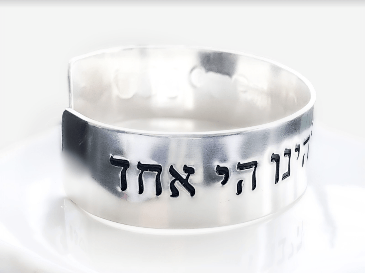 Everything Beautiful - Large Shema Cuff Bracelet - Sterling Silver - ModernTribe