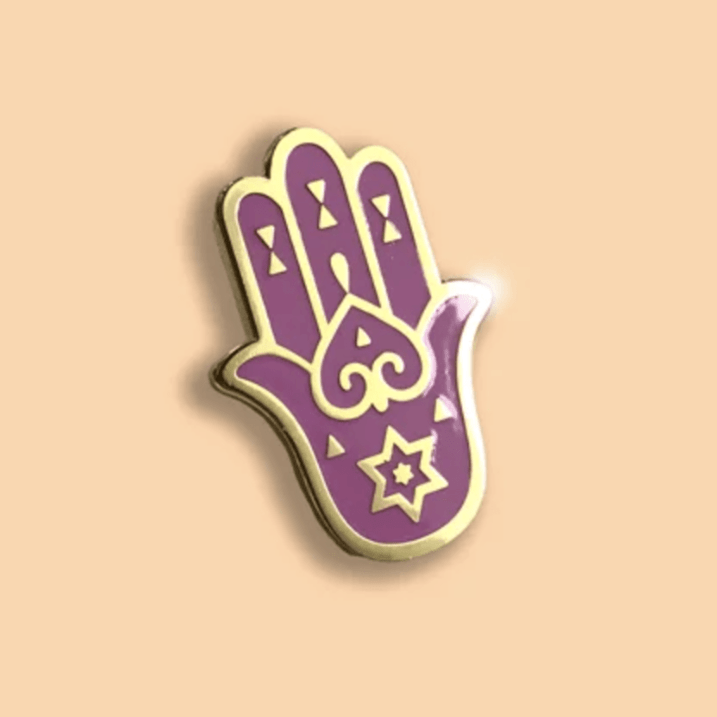 Piece of History - Hamsa Pin - Pink - ModernTribe