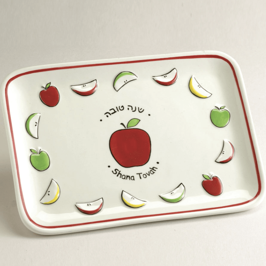 Rite Lite Apple Dishes Ceramic "Shana Tovah" Apple Plate