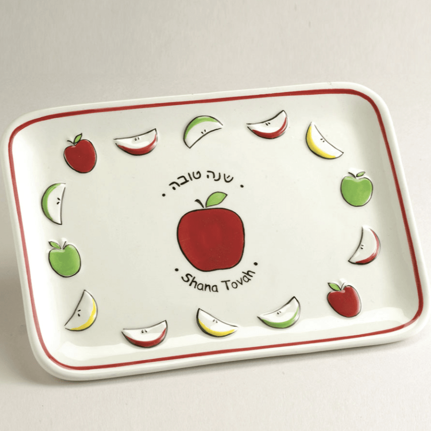 Rite Lite - Ceramic "Shana Tovah" Apple Plate - ModernTribe