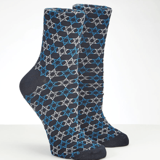 Star of David Adult Crew Socks - 100% of Sales Goes to AFMDA