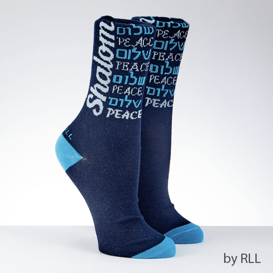Rite Lite Socks Navy / One Size Shalom Adult Crew Socks