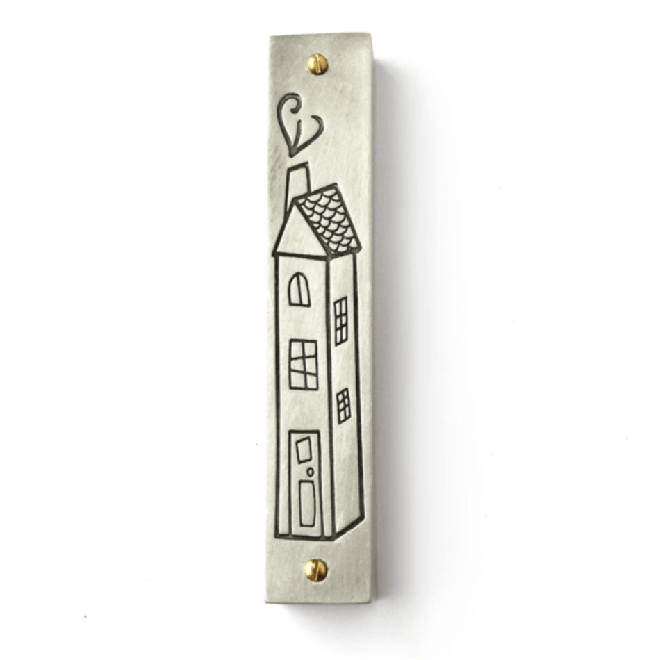 Emily Rosenfeld - Home Sweet Home Mezuzah by Emily Rosenfeld - ModernTribe