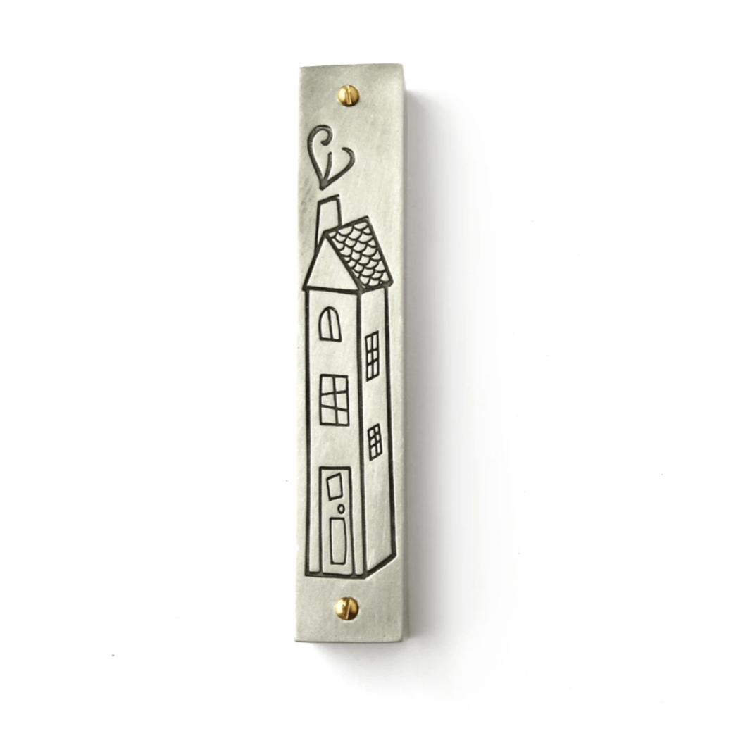 Emily Rosenfeld Mezuzahs Sweet Home Mezuzah by Emily Rosenfeld
