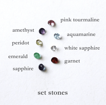 Emily Rosenfeld Necklaces 14k Gold Botanical Star of David Necklace with Gemstone by Emily Rosenfeld
