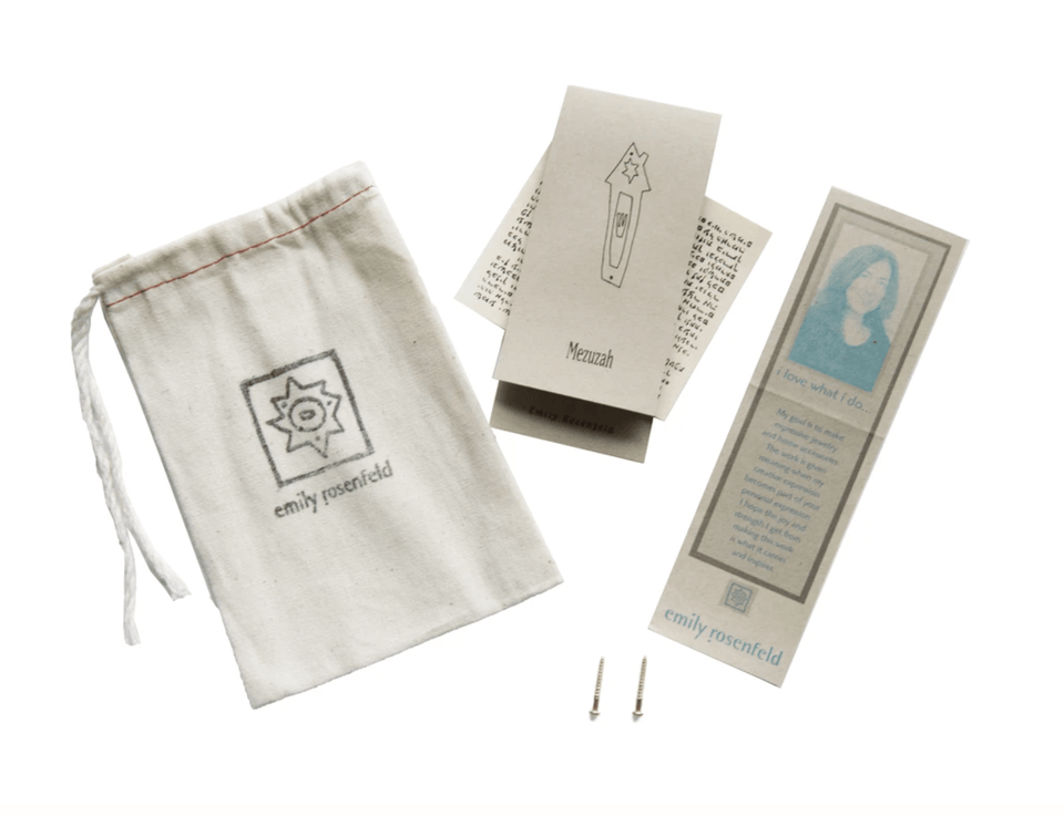 Emily Rosenfeld - Figure Mezuzah by Emily Rosenfeld - ModernTribe