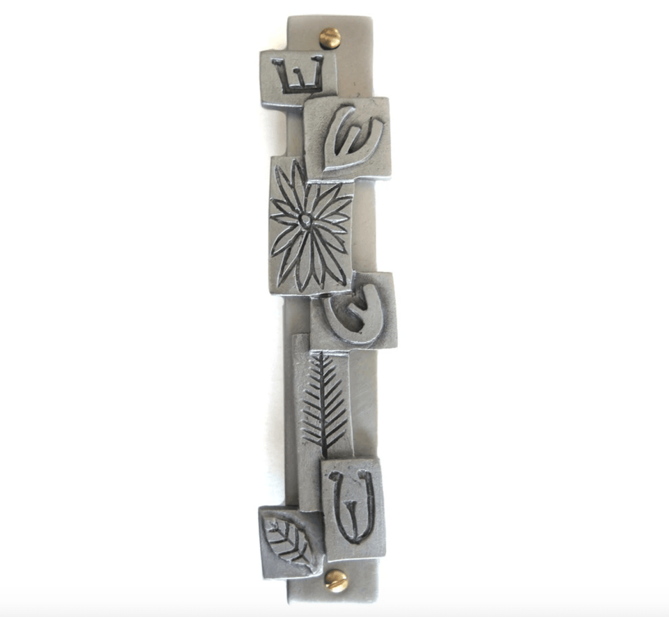 Emily Rosenfeld - Shin Mosaic Mezuzah by Emily Rosenfeld - ModernTribe