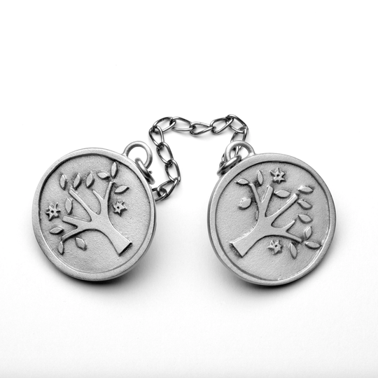 Pewter Tree of Life Tallis Clip by Emily Rosenfeld