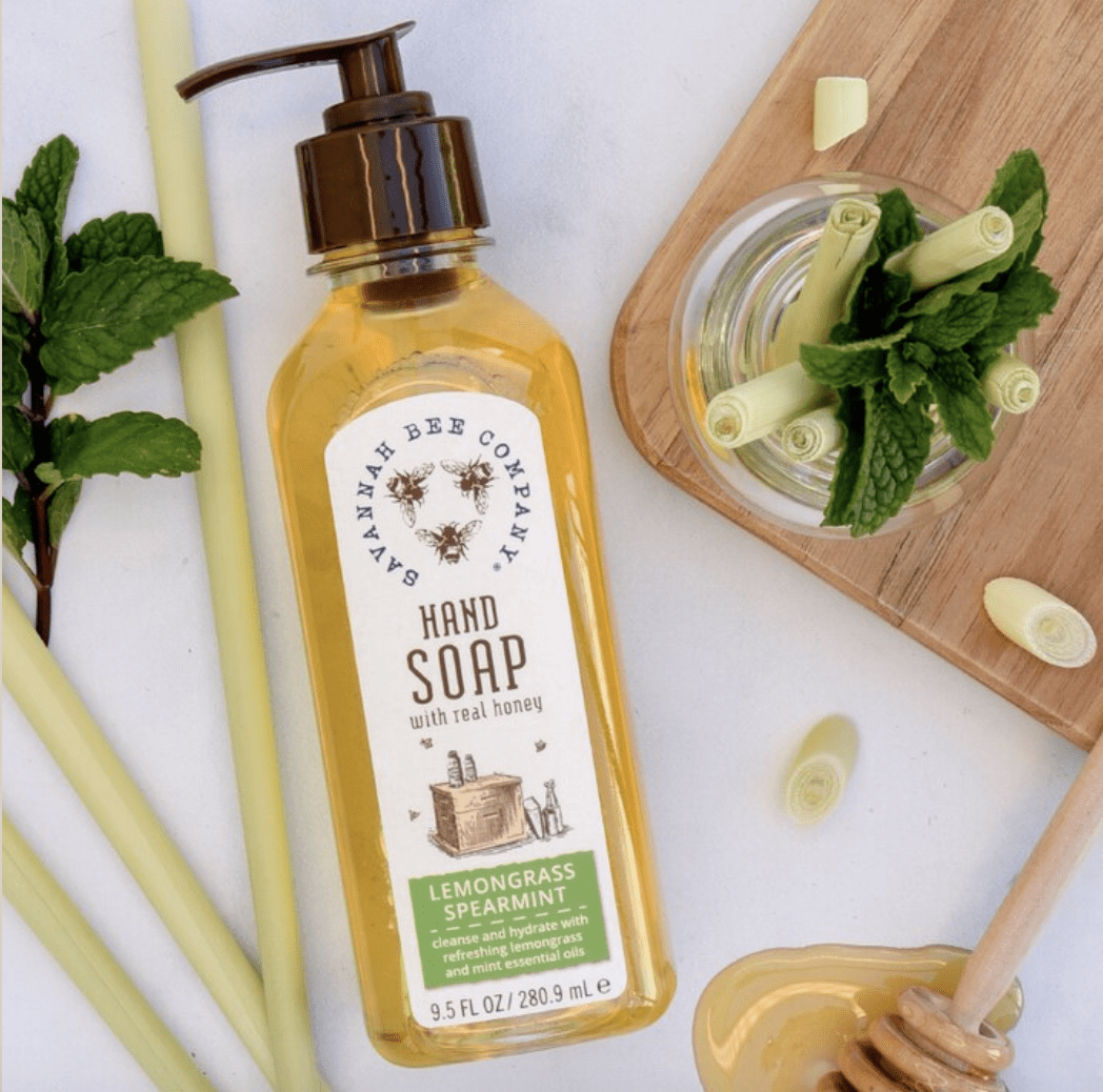 Savannah Bee Company Beauty Supply Lemongrass Spearmint Honey Hand Soap