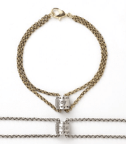 Emily Rosenfeld Necklaces Joy / Silver Hebrew Word Bead Bracelets by Emily Rosenfeld - Gold or Silver