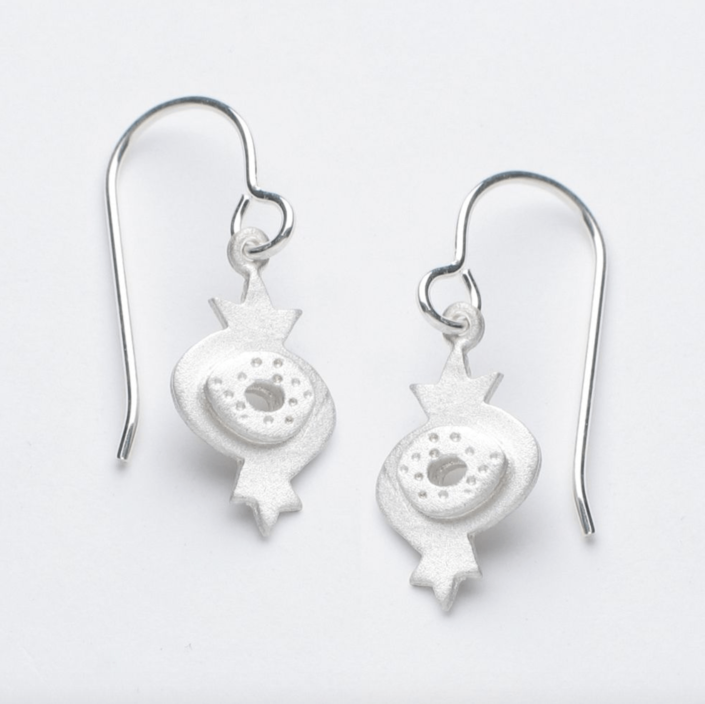 Emily Rosenfeld Earrings Silver Sterling Silver Pomegranate Earrings by Emily Rosenfeld
