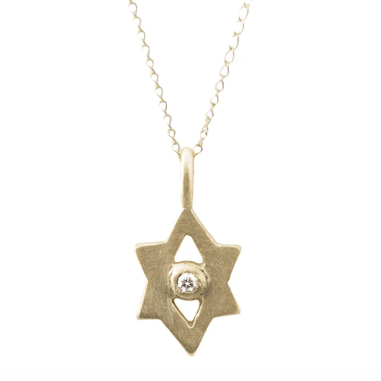 Emily Rosenfeld - 14k Gold Tiny Star of David Amulet by Emily Rosenfeld - Diamond or Gemstone - ModernTribe