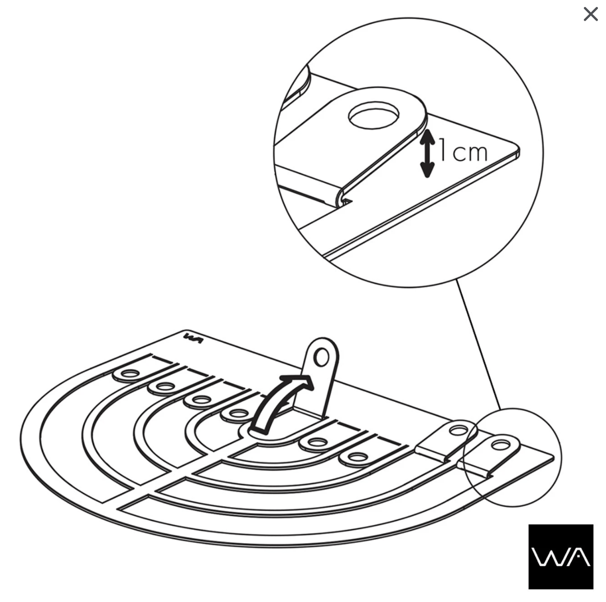 Studio Wallaby - Flat Modern Hanukkiah - ModernTribe