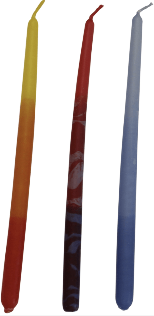 Majestic Giftware - Safed Handcrafted Hanukkah Candles - Multicolor Deluxe - ModernTribe