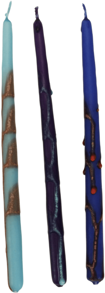 Safed - Safed Handcrafted Hanukkah Candles - Aqua Premium - ModernTribe