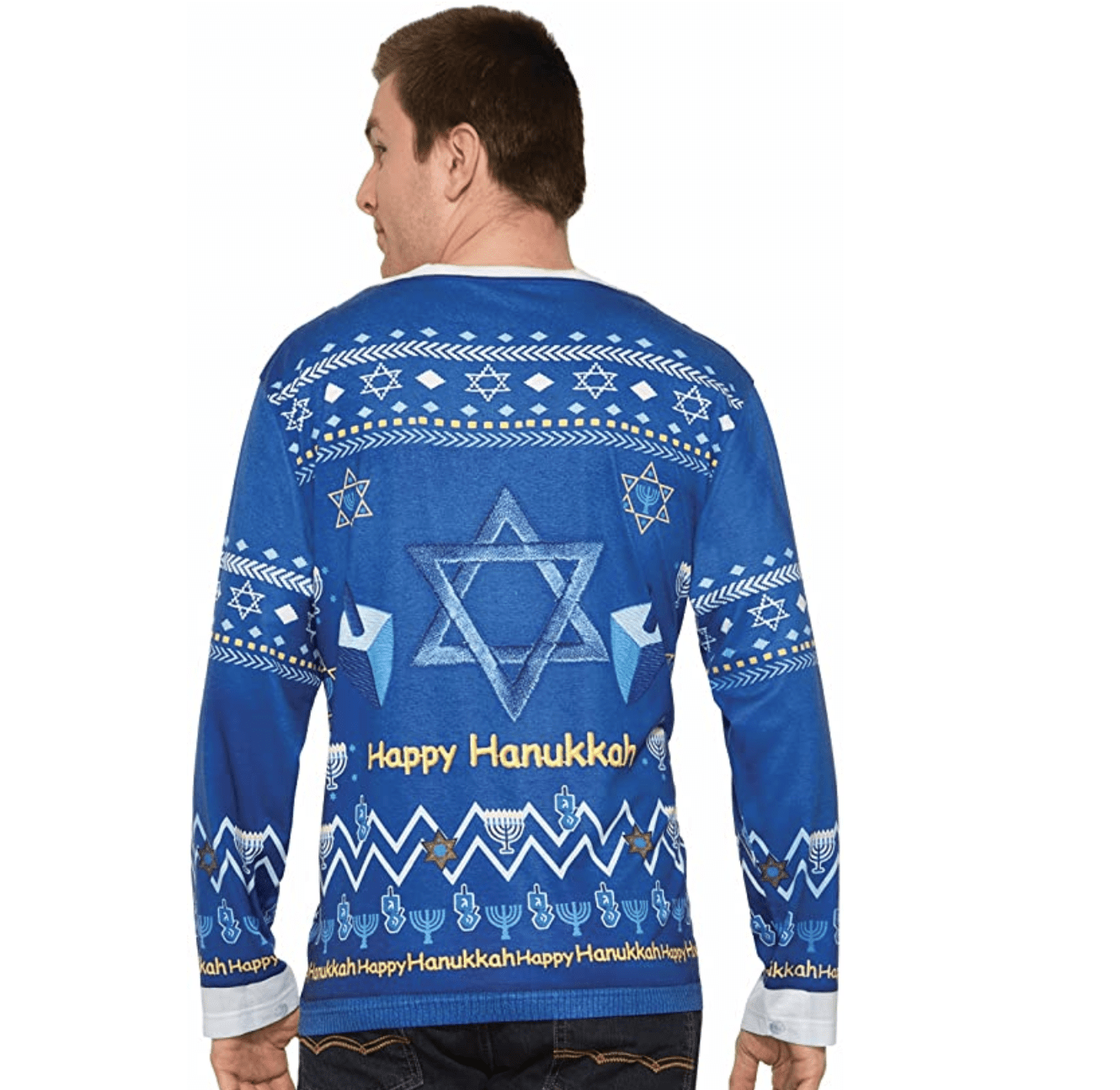 Forum Novelties Sweaters Photo Real Hanukkah Shirt - Unisex