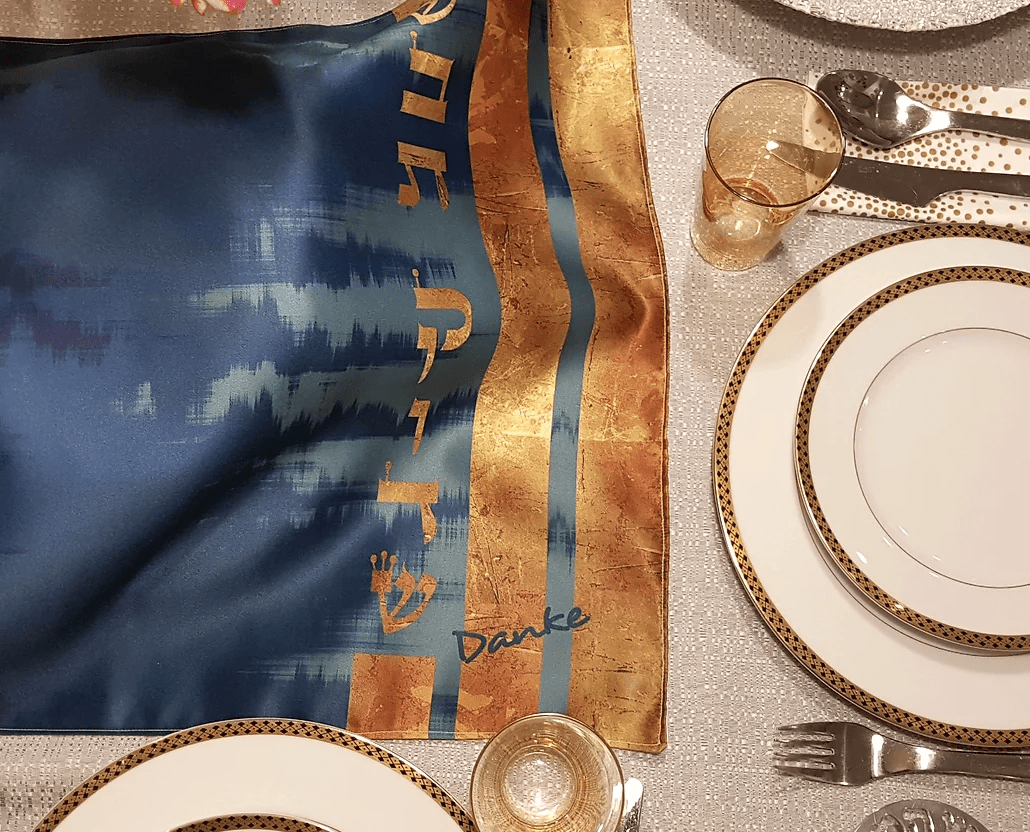 Danke Judaica - Gold Leaf Challah Cover - ModernTribe