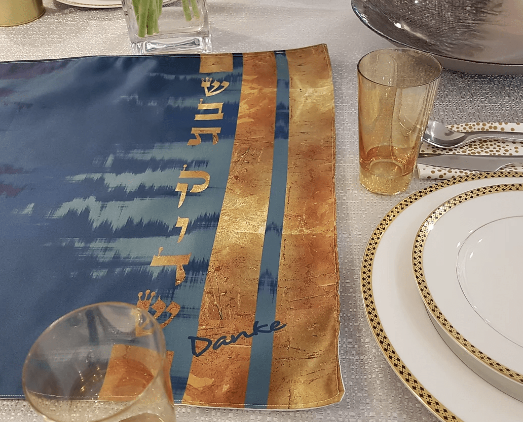 Danke Judaica - Gold Leaf Challah Cover - ModernTribe