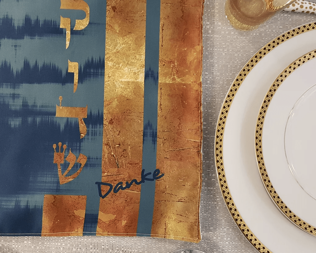 Danke Judaica - Gold Leaf Challah Cover - ModernTribe