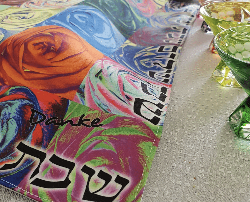 Danke Judaica - Flowers Challah Cover - ModernTribe